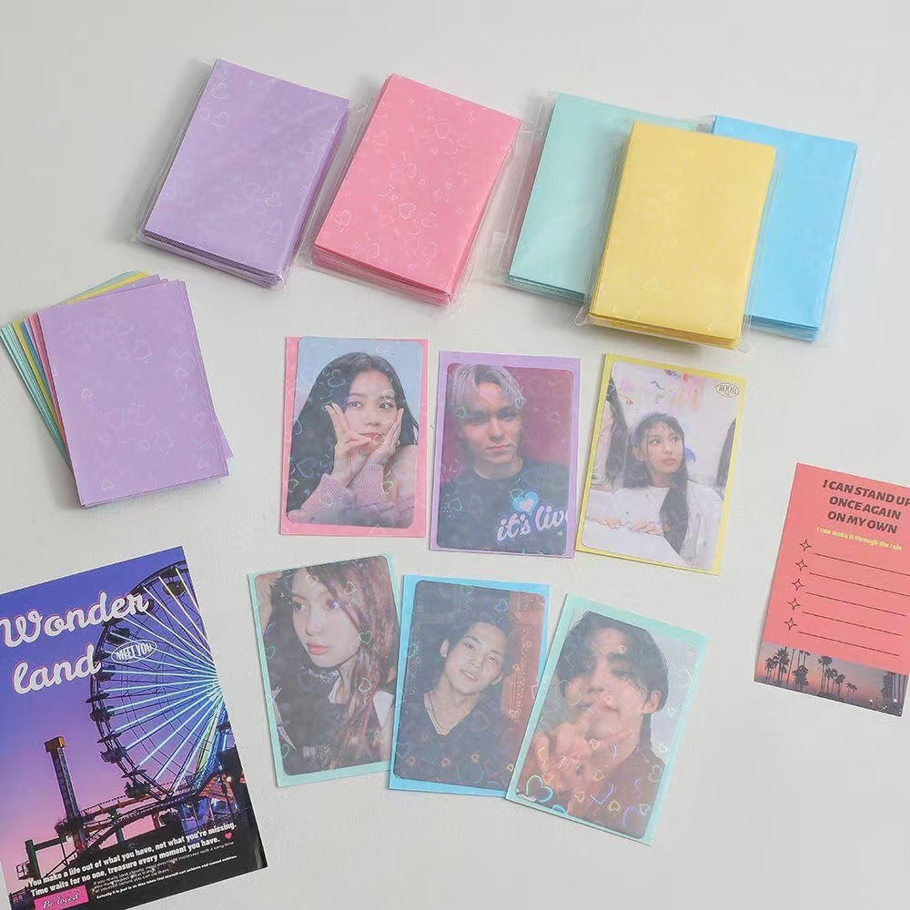 Board Game Zoo - 50pcs Laser Heart Card 61x91mm Film