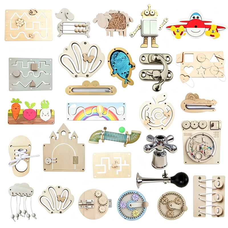 Board Game Idea - Kids Busy Board DIY Accessories Baby