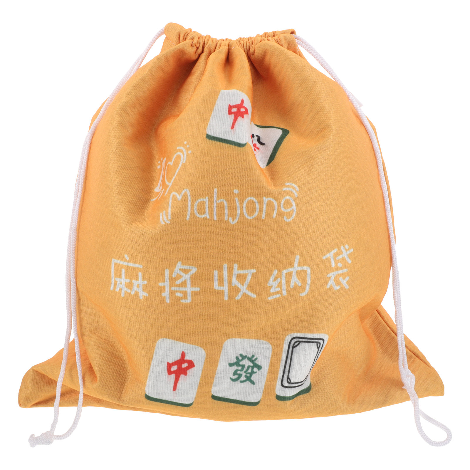 Tile Bag Drawstring - Large Fabric Mahjong Storage Pouch Drawstring