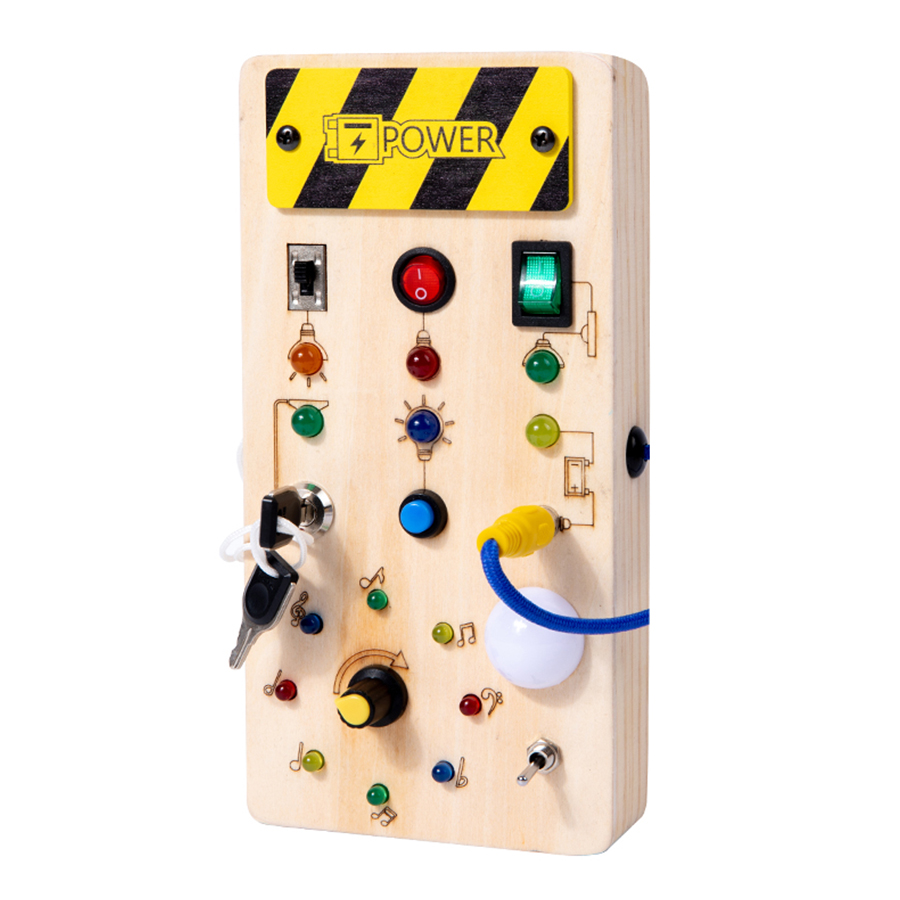 Board Game Idea - Montessori Busy Board Sensory Toys Wooden