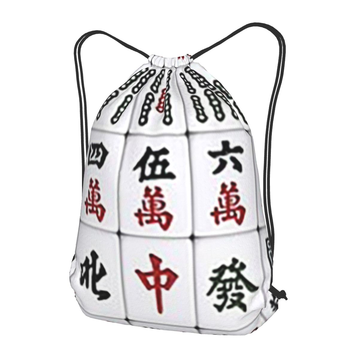 Mahjong Tile Pattern Backpacks - огляд і ціна Tile Bag Drawstring