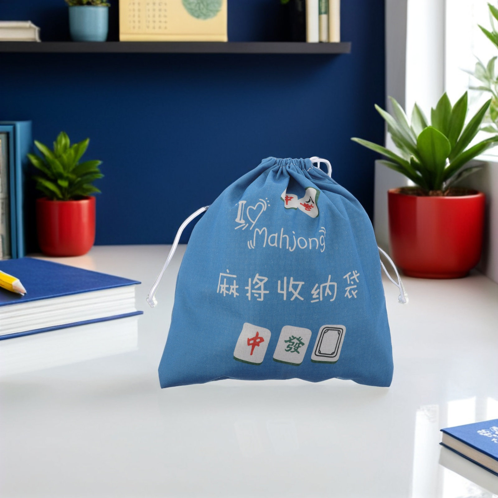 Mahjong Storage Pouch Portable - огляд і ціна Tile Bag Drawstring