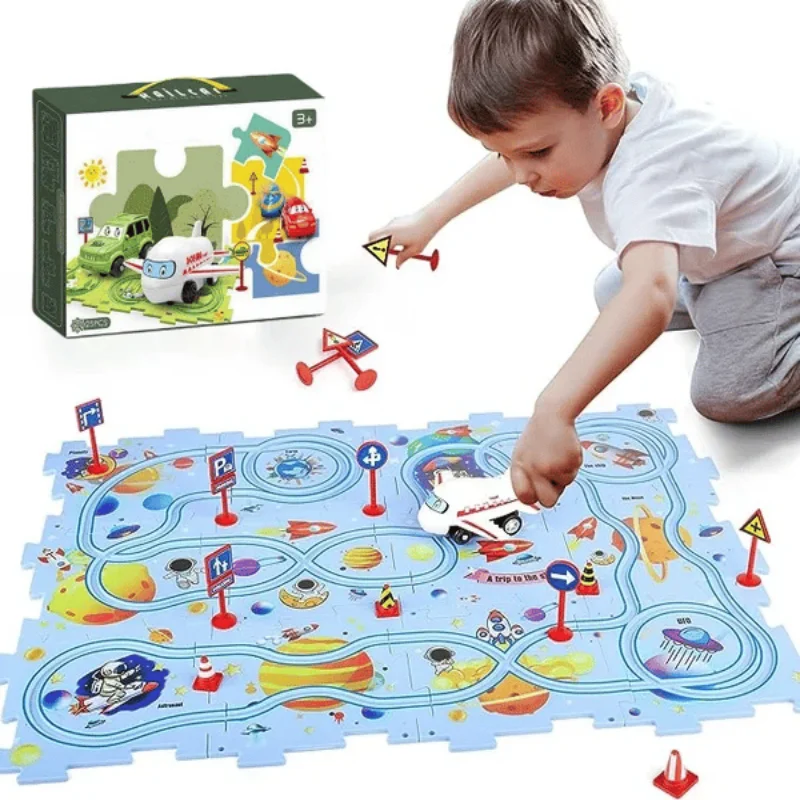 Children's Educational Puzzle  - огляд і ціна Board Game Race Track