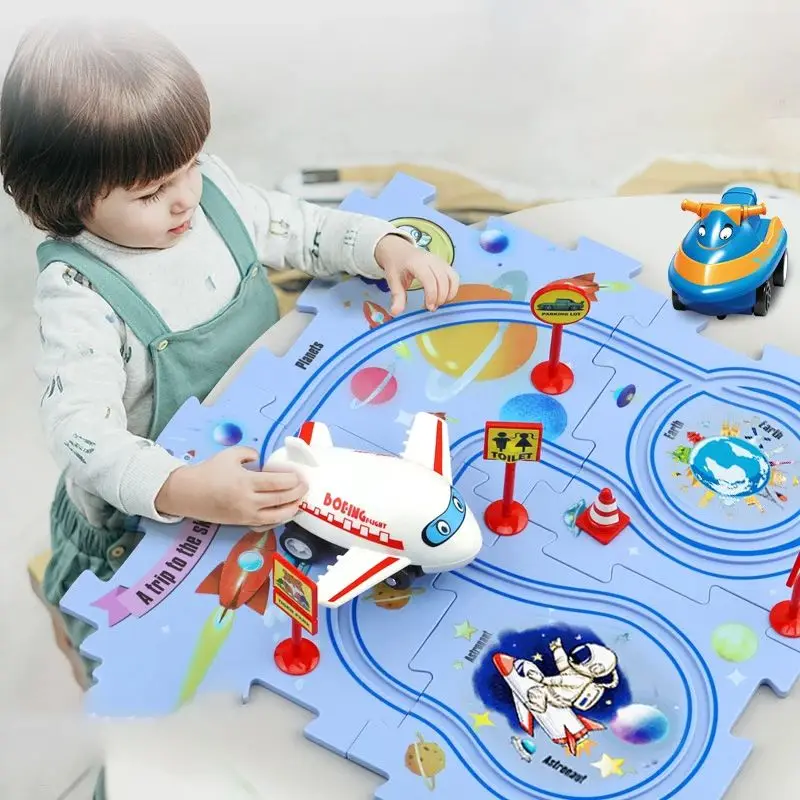 Children's Educational Puzzle  - огляд і ціна Board Game Race Track