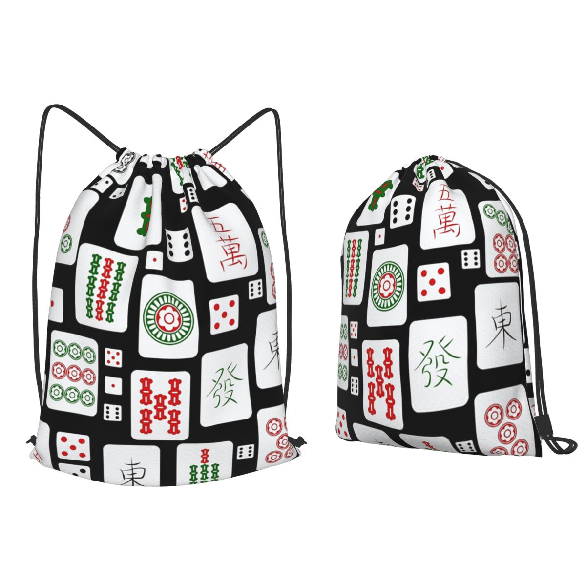Mahjong Tiles Game Dice Backpa - огляд і ціна Tile Bag Drawstring