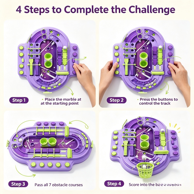2-Player Marble Race Board Gam - огляд і ціна Board Game Race Track