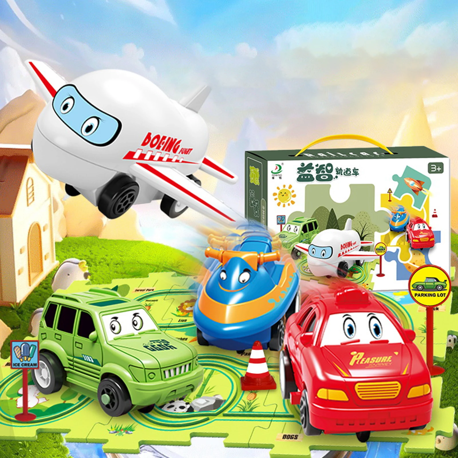 Montessori Kids Electric Rail  - огляд і ціна Board Game Race Track