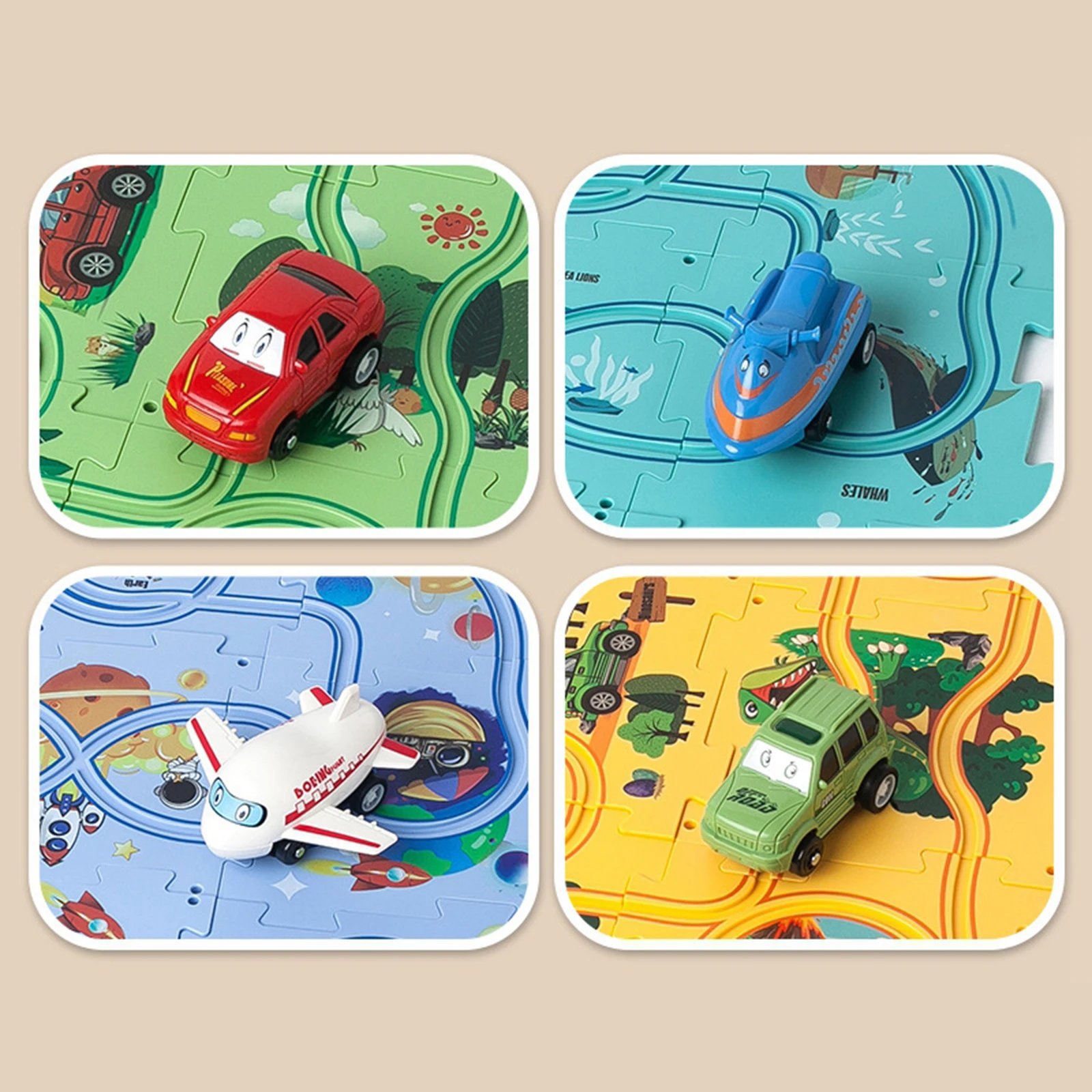 Montessori Kids Electric Rail  - огляд і ціна Board Game Race Track