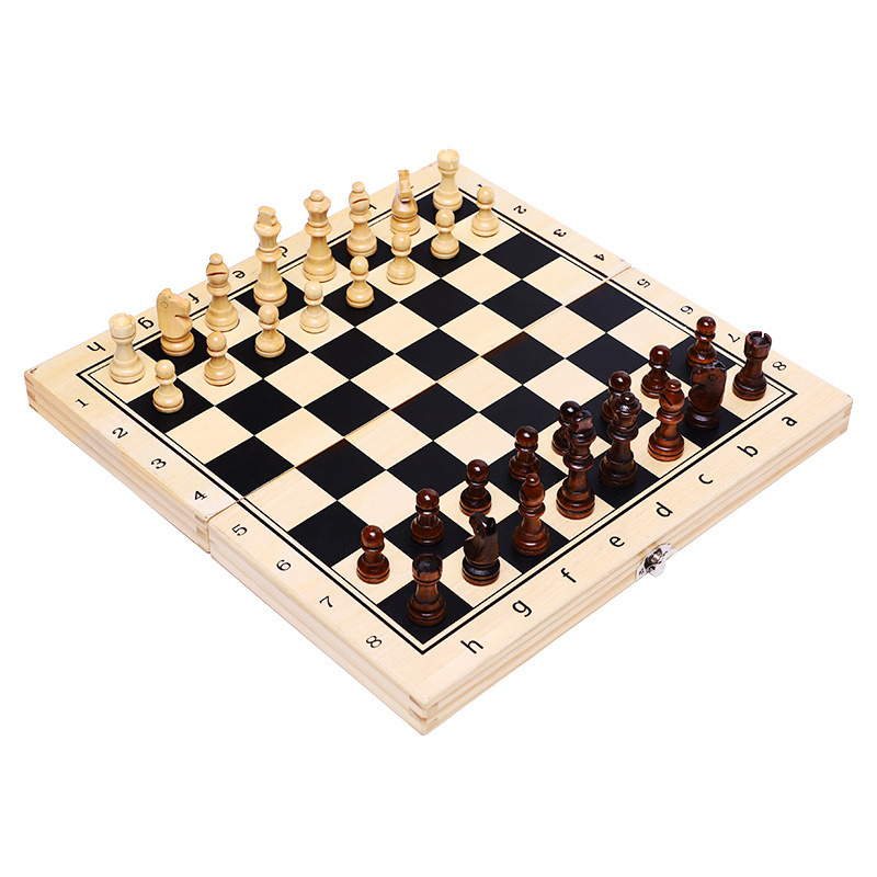 Chess Board Three In 1 Wooden  - огляд і ціна Board Game Yearbook