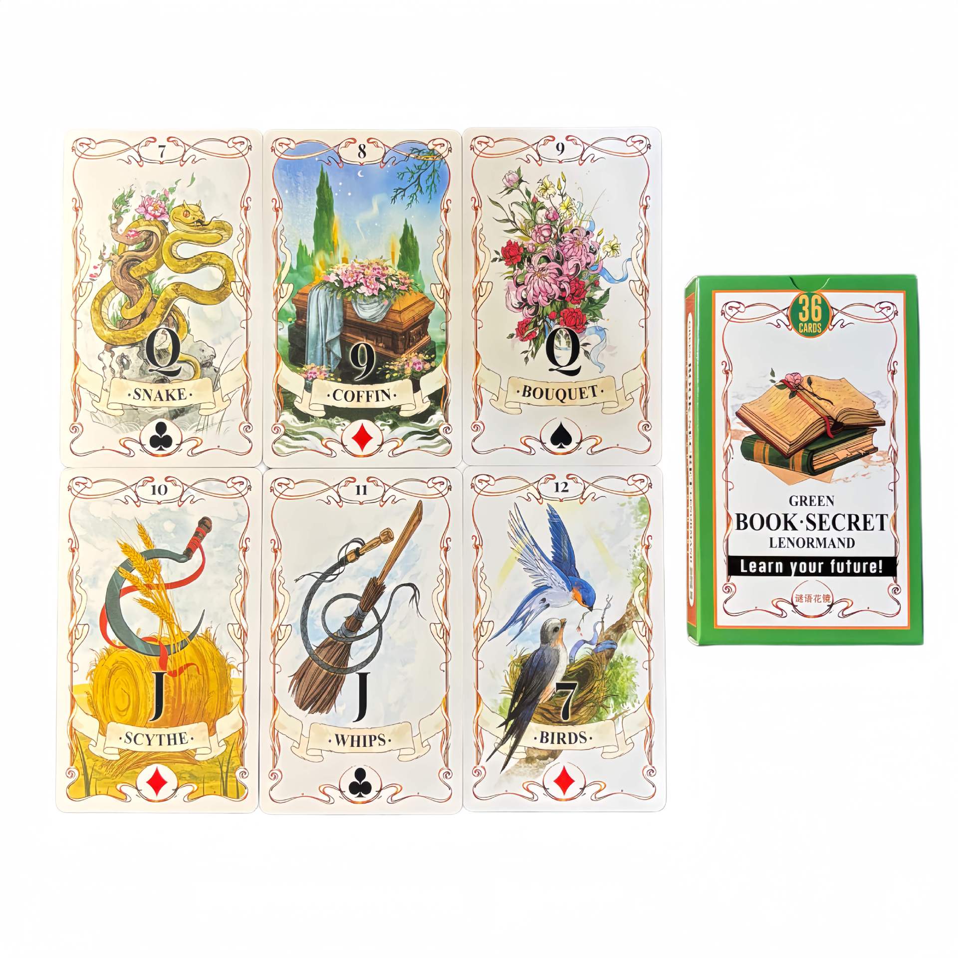 Green Book Secret Lenormand Or - огляд і ціна Board Game Quantum